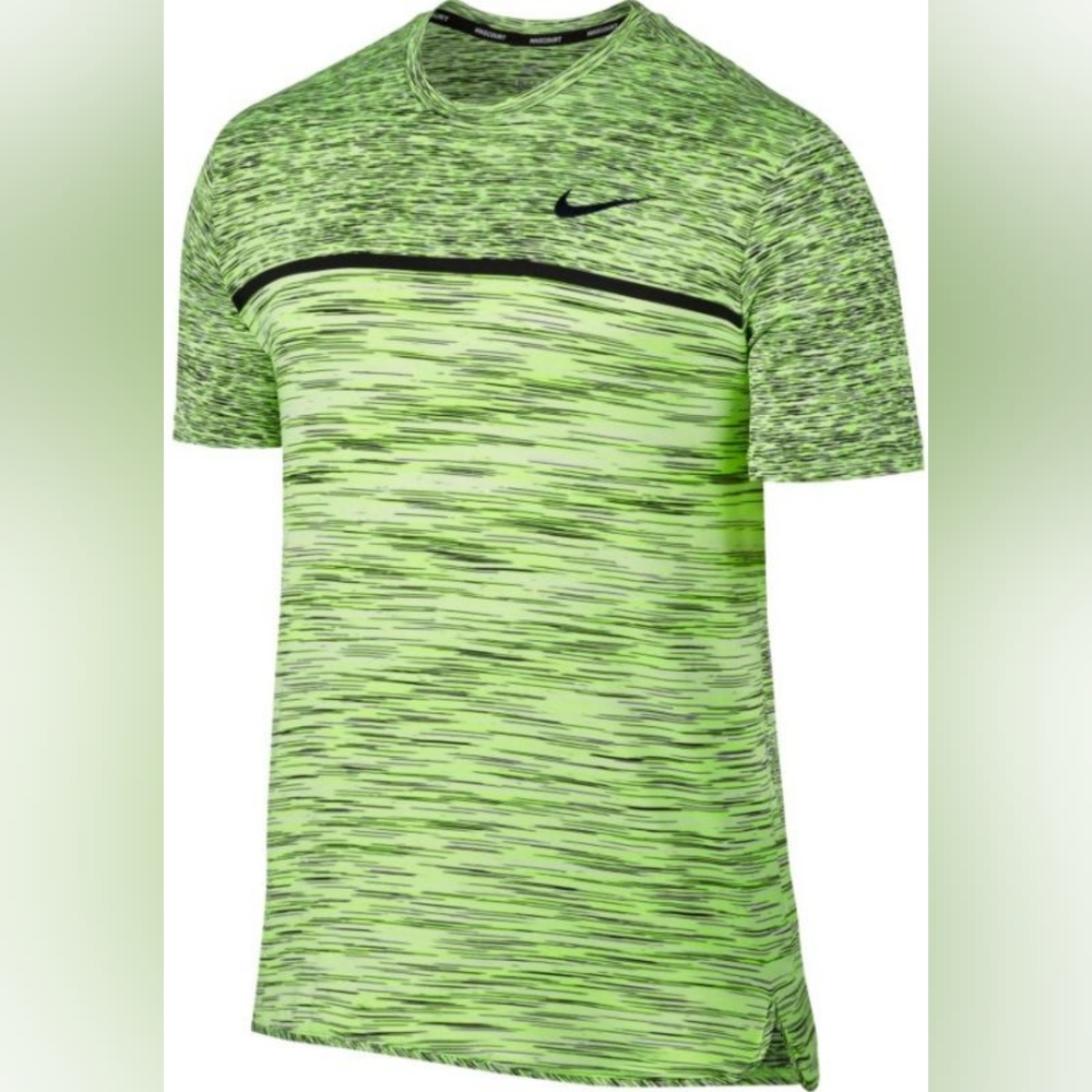 Nike Nike Court Dry Challenger Top SS - ghost green/volt/white/black, Size: MED
